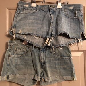 Tomgirl/boyfriend jean shorts